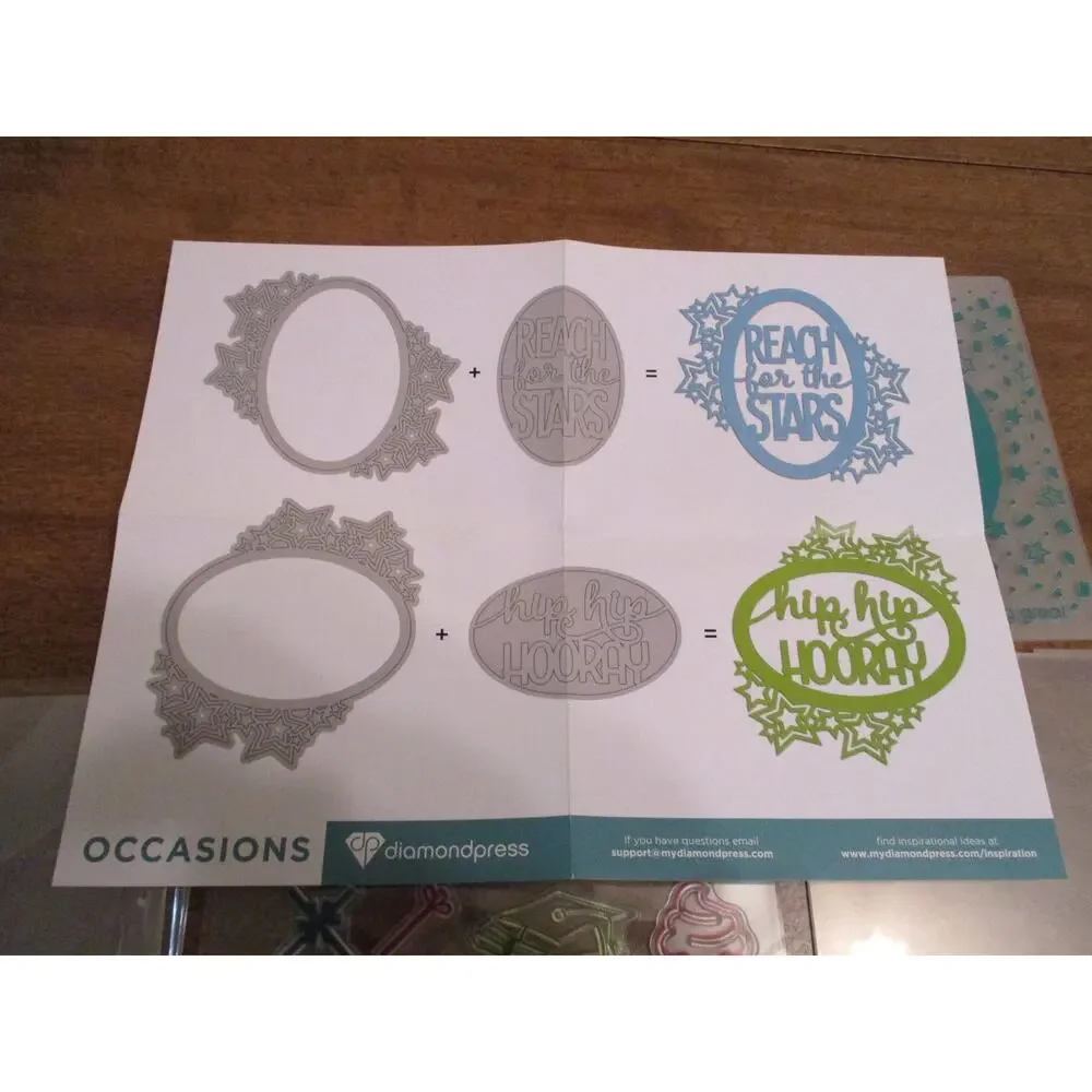 DIAMOND PRESS OCCASIONS STAMP DIE MASK SET